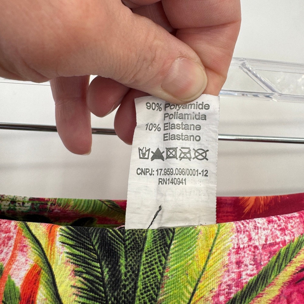 Tropical Print Skort in Fuchsia Pink - Picture 10 of 15
